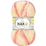 Herşeytrend Elit Baby Mini Batik Bebe El Örgü İpi Turuncu Sarı 32430