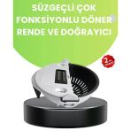Herşeytrend Ergonomik Sebze Rendeleyici Ve Süzgeç Hazneli Dilimleyici