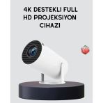 Herşeytrend Ev Sineması Projeksiyon Cihazı – 160 Ansı Lümen, 4K Uyumlu Ve Kablosuz Görüntü Aktarımı