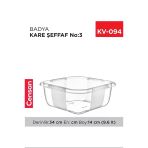 Herşeytrend Kare Şeffaf Badya 1 Adet 3 No Royaleks-E166
