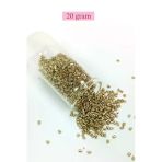 Herşeytrend Kesme Cam Boncuk 2Mm - 20 Gram - Gold -Bnc308