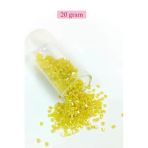 Herşeytrend Kesme Cam Boncuk 2Mm - 20 Gram - Koyu Sarı -Bnc337