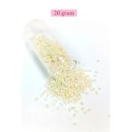 Herşeytrend Kesme Cam Boncuk 2Mm - 20 Gram - Krem -Bnc336