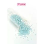 Herşeytrend Kesme Cam Boncuk 2Mm - 20 Gram - Maz Buz Mavi -Bnc321