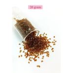 Herşeytrend Kesme Cam Boncuk 2Mm - 20 Gram - Şeffaf Açık Kahve -Bnc343