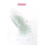 Herşeytrend Kesme Cam Boncuk 2Mm - 20 Gram - Şeffaf Beyaz -Bnc320