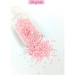 Herşeytrend Kesme Cam Boncuk 2mm - 20 Gram - Şeker Pembe -BNC350