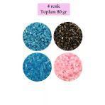 Herşeytrend Kesme Cam Boncuk 2Mm - 4 Renk - Toplam 80 Gram - Bnc446