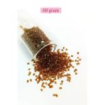 Herşeytrend Kesme Cam Boncuk 2Mm - 60 Gram - Şeffaf Açık Kahve - Bnc391