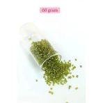 Herşeytrend Kesme Cam Boncuk 2Mm - 60 Gram - Şeffaf Çimen Yeşili - Bnc393