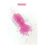 Herşeytrend Kesme Cam Boncuk 2Mm - 60 Gram - Şeffaf Mat Pembe - Bnc377