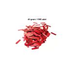 Herşeytrend Kırmızı 15 X 5 Mm Dantel Oya Yazma Halhal Abiye Lazer Kesim Pul 1000 Adet / 40 Gram