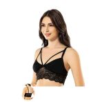 Herşeytrend Kota 6 Adet Siyah Dantelli Büstiyer