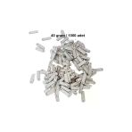 Herşeytrend Mat Beyaz 15 X 5 Mm Dantel Oya Yazma Halhal Abiye Lazer Kesim Pul 1000 Adet / 40 Gram