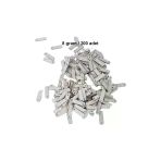 Herşeytrend Mat Beyaz 15 X 5 Mm Dantel Oya Yazma Halhal Abiye Lazer Kesim Pul 200 Adet / 8 Gram