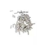 Herşeytrend Mat Beyaz 15 X 5 Mm Dantel Oya Yazma Halhal Abiye Lazer Kesim Pul 600 Adet / 24 Gram