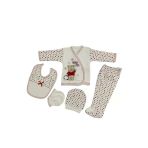 Herşeytrend O Bebe 5Li Hastane Çıkışı Yeni Doğan Zıbın Set Çantalı Ayı Kırmızı