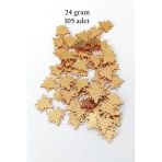 Herşeytrend Oya Abiye Bileklik Kolye Pleksi Metalik Plastik Pul Altın Renk 24 Gram 105 Adet - Bnc541