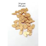 Herşeytrend Oya Abiye Bileklik Kolye Pleksi Metalik Plastik Pul Altın Renk 24 Gram 150 Adet - Bnc544