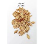 Herşeytrend Oya Abiye Bileklik Kolye Pleksi Metalik Plastik Pul Altın Renk 24 Gram 255 Adet - Bnc546