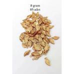 Herşeytrend Oya Abiye Bileklik Kolye Pleksi Metalik Plastik Pul Altın Renk 8 Gram 85 Adet - Bnc486
