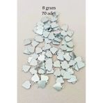 Herşeytrend Oya Abiye Bileklik Kolye Pleksi Metalik Plastik Pul Gümüş Renk 8 Gram 70 Adet - Bnc530