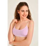 Herşeytrend Pedli İp Askılı Pembe Büstiyer