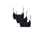 Herşeytrend Pedli İp Askılı Siyah Büstiyer 3 Adet