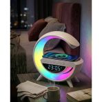 Herşeytrend Rgb Işıklı Kablosuz Şarjlı Bluetooth Hoparlör Saat Ve Alarm Özellikli