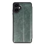 Herşeytrend Samsung Galaxy A06 Kılıf Flip Cover - Koyu Yeşil