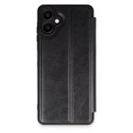 Herşeytrend Samsung Galaxy A06 Kılıf Flip Cover - Siyah