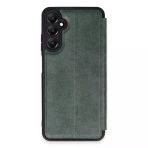 Herşeytrend Samsung Galaxy A55 5G Kılıf Flip Cover - Koyu Yeşil