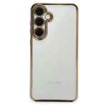 Herşeytrend Samsung Galaxy S24 Fe Kılıf Razer Lensli Silikon - Gold