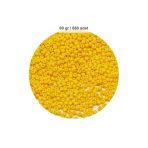Herşeytrend Sarı Renk 4 Mm Yaklaşık 660 Adet / 60 Gram Cam Boncuk Oya Yazma Bileklik Ve Kolye