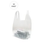 Herşeytrend Şeffaf Atlet Poşet Orta Boy 28X50 Cm 20 Paket Takriben 4.000 Adet