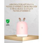 Herşeytrend Tavşan Kulak Tasarımlı 200 Ml Usb Aroma Difüzör Ve Hava Nemlendirici