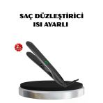 HERŞEYTREND Titanyum Kaplamalı Saç Düzleştirici – Nem Koruma Sensörü
