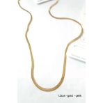 Herşeytrend Uzun İtalyan Çelik Kolye-60Cm - Altın