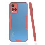 Herşeytrend Vivo Y21s Kılıf Platin Silikon - Pembe