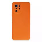 Herşeytrend Xiaomi Poco X3 Gt Kılıf Nano İçi Kadife Silikon - Turuncu