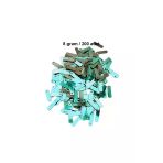 Herşeytrend Yeşil 15 X 5 Mm Dantel Oya Yazma Halhal Abiye Lazer Kesim Pul 200 Adet / 8 Gram