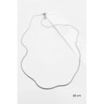 Herşeytrend Yılan Zincir Kolye - 60Cm - Gümüş