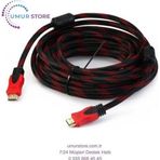 Herz 5 Metre Hasır Sargılı Altın Uçlu Hdmi Görüntü Kablosu 3D 14V