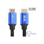 Herz 8k Ultra Hd 2.1V 48GBPS Altın Kaplama HDMI Kablo UHD 0.5 Metre