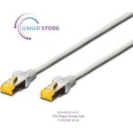 Herz CAT 6A SFTP/PIMF (Pairs In Metal Foil) Patch Kablosu, LSZH, 50 metre, AWG 26, Gri Renk CAT 6A SFTP/P