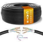 Herz Cat6 Kablo AWG23 Bakır Tel Double Layer Iç ve Dış Mekan 100 metre