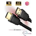 Herz HDMI 2.0 4K Ultra Hd 60 Hz Ses ve Görüntü Aktarım Kablosu 30 Metre