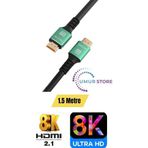 Herz Ultra Hdtv 8k Yüksek Hızlı 1.5 Metre HDMI Kablosu 8k 60Hz, 4K 120Hz, 7680P Hdr 2.1V 48GBS