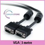 Herz Vga Monitör Kablosu - Siyah - 3M
