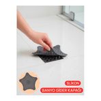 Herza House Silikon Gider Süzgeci Vantuzlu - Yer Sifon Süzgeci - Duş Gider Kapağı - Çöp Önleyici Banyo Balkon